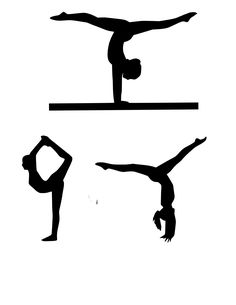 236x305 Free Printable Gymnastic Silhouettes To Use This Stock Image
