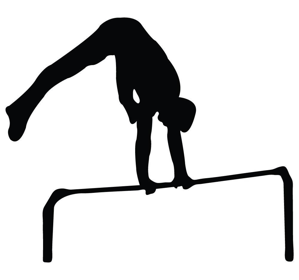 1000x938 Gymnastics Clipart Silhouette Bars