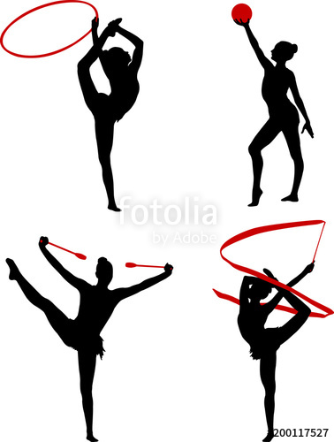 378x500 Rhythmic Gymnastics Silhouettes