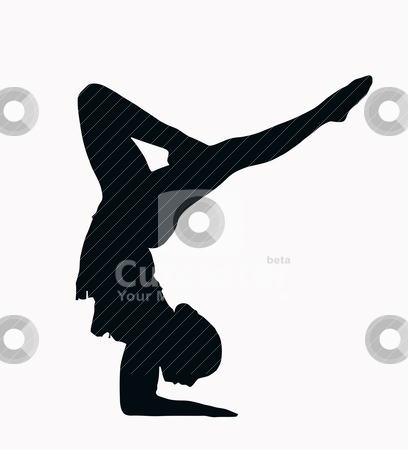 408x450 Gymnastics Clipart Black And White Splits Clipart Panda