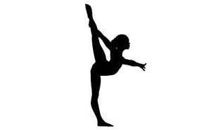 300x185 Buy Gymnast 2 Sport Silhouette Vinyl Wall Art Sticker Gymnastics