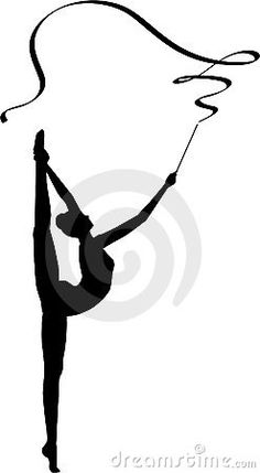 236x429 Vinyl Decal Gymnastics Sports Girl Room Dancing Woman Wall