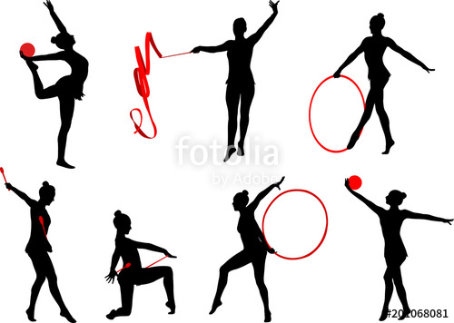 500x356 Rhythmic Gymnastics Silhouettes