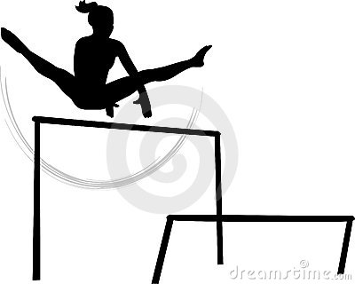 400x320 Gymnast Silhouette Clip Art