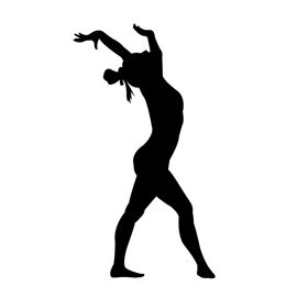 270x270 Gymnast Silhouette 02 Stencil Free Stencil Gallery