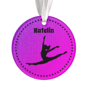307x307 Gymnastics Silhouette Christmas Tree Decorations Amp Ornaments