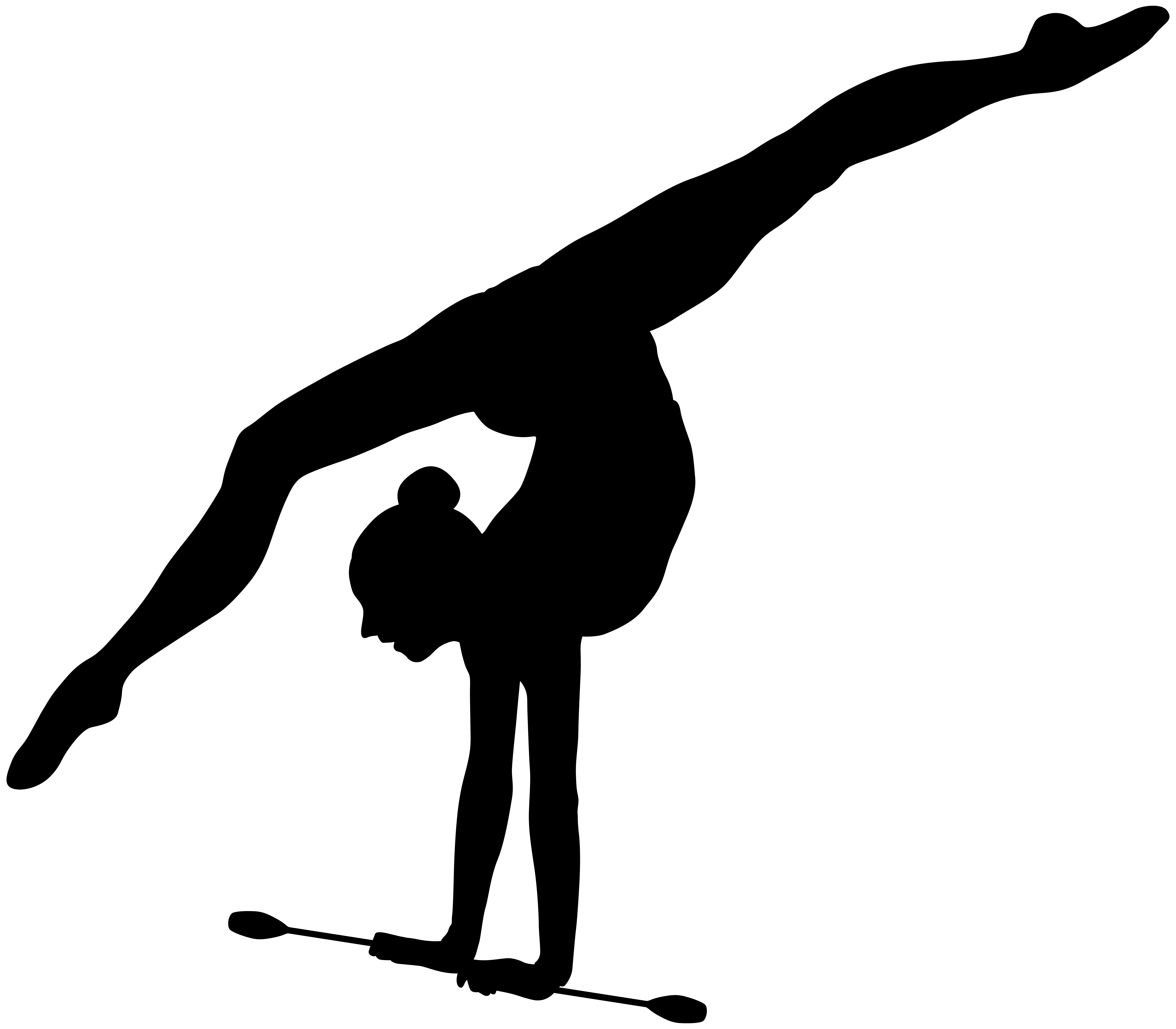 8000x6998 Rhythmic Gymnast Silhouette Png Clip Artu200b Gallery Yopriceville