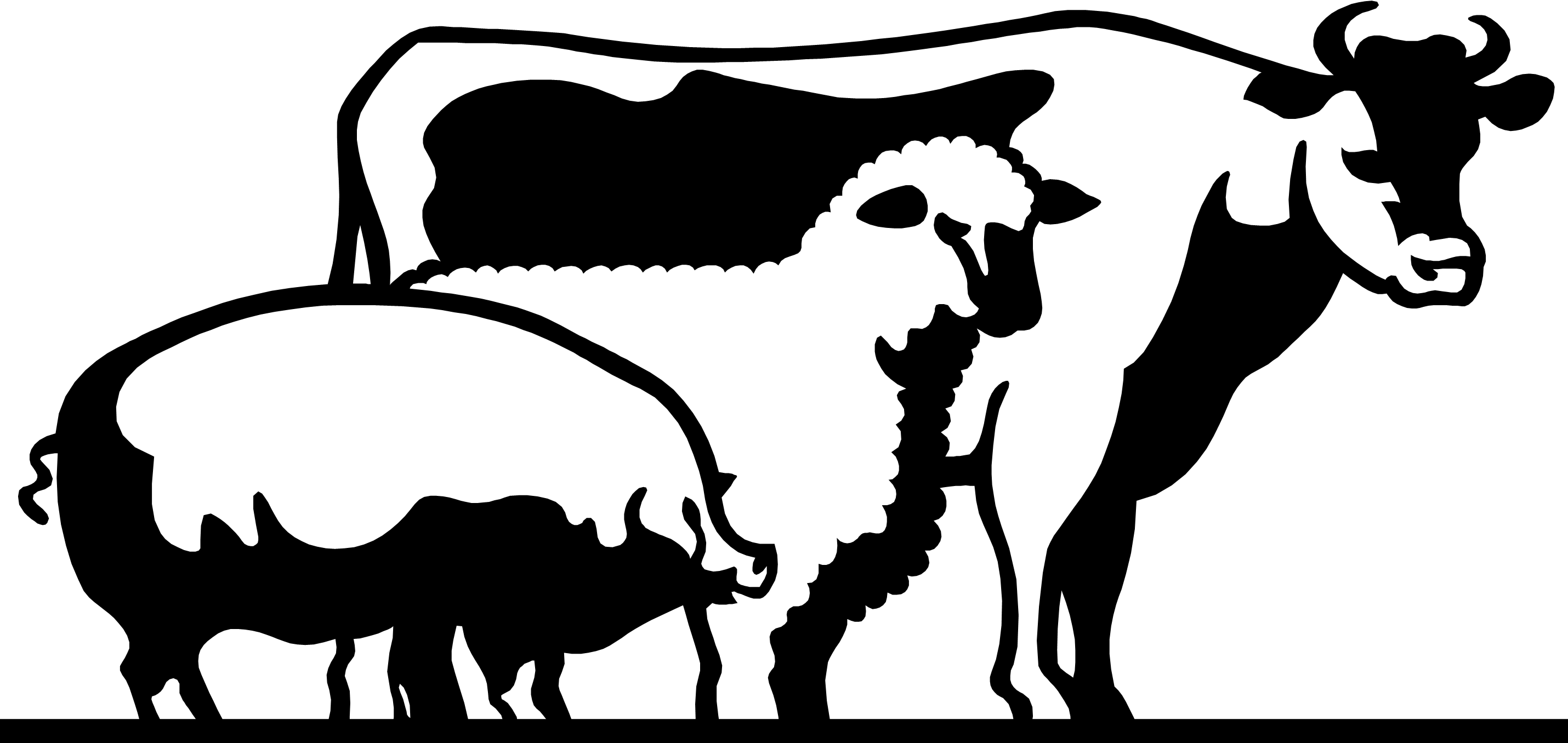 2860x1356 4 H Livestock Of Clipart