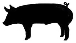 265x150 4 H Steer Silhouette Clipart