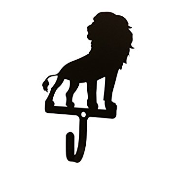355x355 H 278 S Lion Silhouette Black Metal Decorative Small