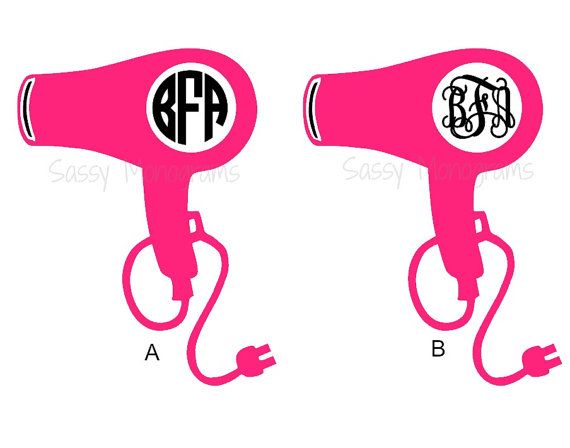 Hair Dryer Silhouette