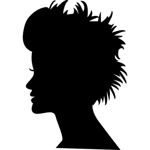 626x626 Head Silhouette With Short Hair Icons Free Download
