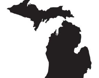 340x270 Michigan Silhouette Etsy