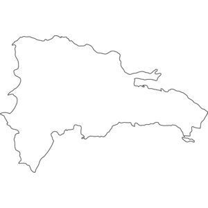 300x300 Dominican Republic Map Outline