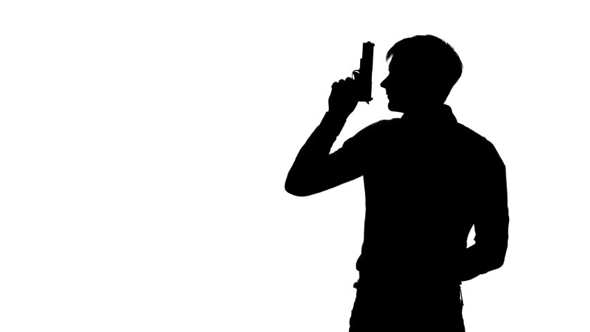 852x480 Girl In Short Dress Singing The Song In The Hall. Silhouette