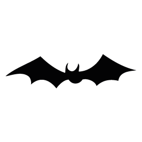 283x283 Flying Bat Silhouette Silhouette Of Flying Bat