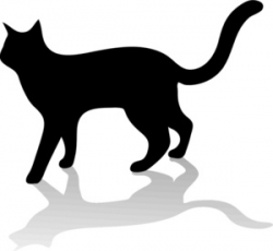 250x230 Halloween Black Cat Silhouette Clipart Panda