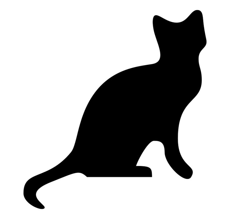 Halloween Black Cat Silhouette Pattern at GetDrawings | Free download