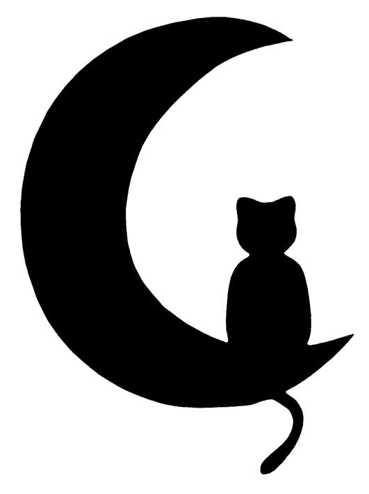 531x709 Chat Dans La Lune Cat Silhouettes And More