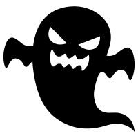 200x200 Mirrored Acrylic Halloween Shapes For Crafts