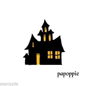 300x293 Halloween Stencil Haunted House Spooky For Crafts 5 In Ebay