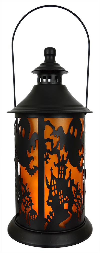 398x1000 Ghosts Over Haunted House Silhouette Light Lantern