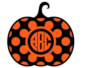 340x270 Happy Fall Pumpkin Monogram Svg Files For Cricut Explore
