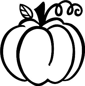 297x300 Pumpkin Outline