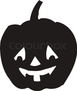 269x320 Pumpkin Silhouette Icon Of The Day Halloween Isolated On White