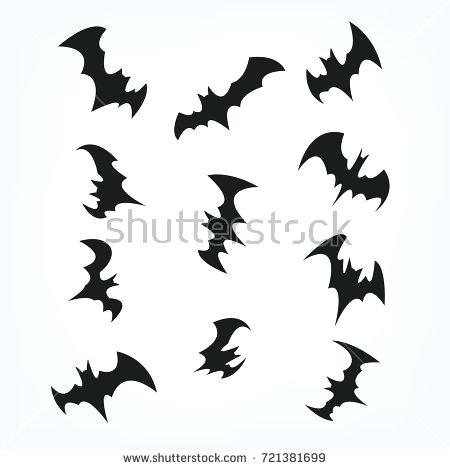 450x470 Printable Halloween Bats