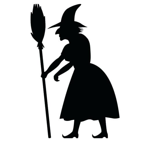 500x500 Witch Window Silhouette