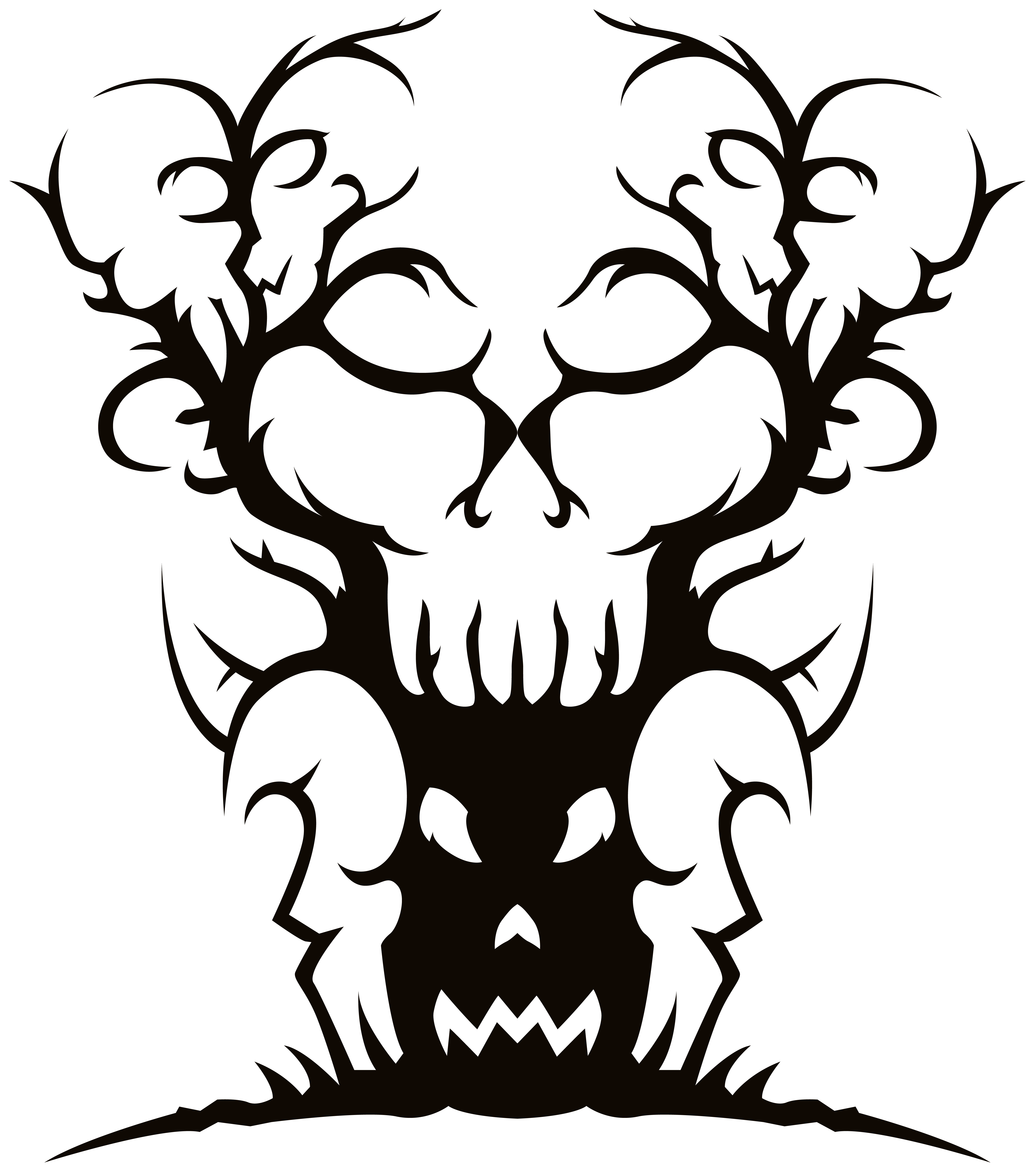 5359x6065 Creepy Clipart Spooky Tree