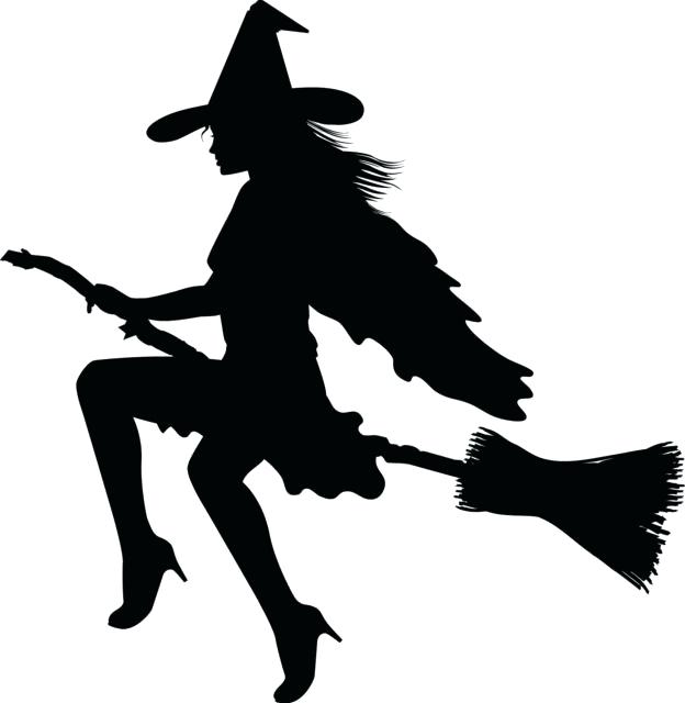 624x640 Witch Silhouette Template Shadow 9 Free Halloween Silhouette