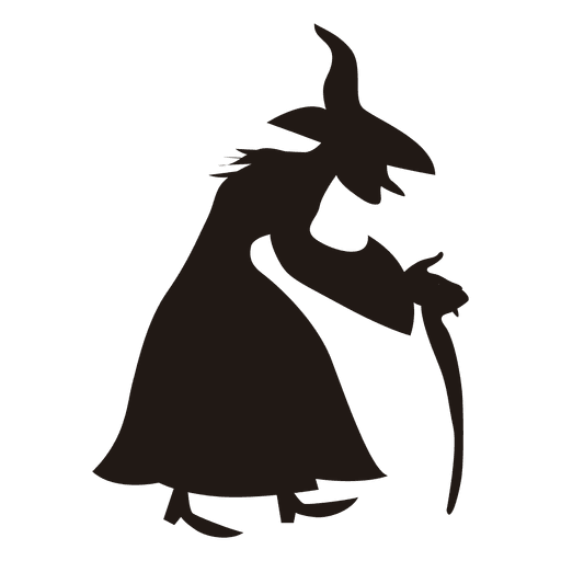 512x512 5 Halloween Witch Silhouettes