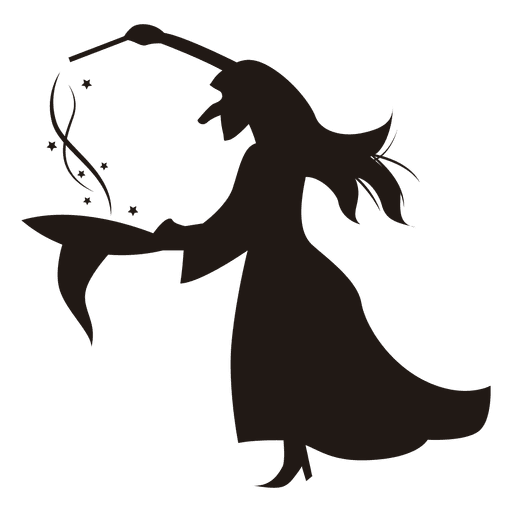 512x512 5 Halloween Witch Silhouettes