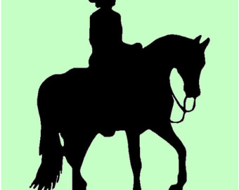 340x270 Western Pleasure Horse Silhouette
