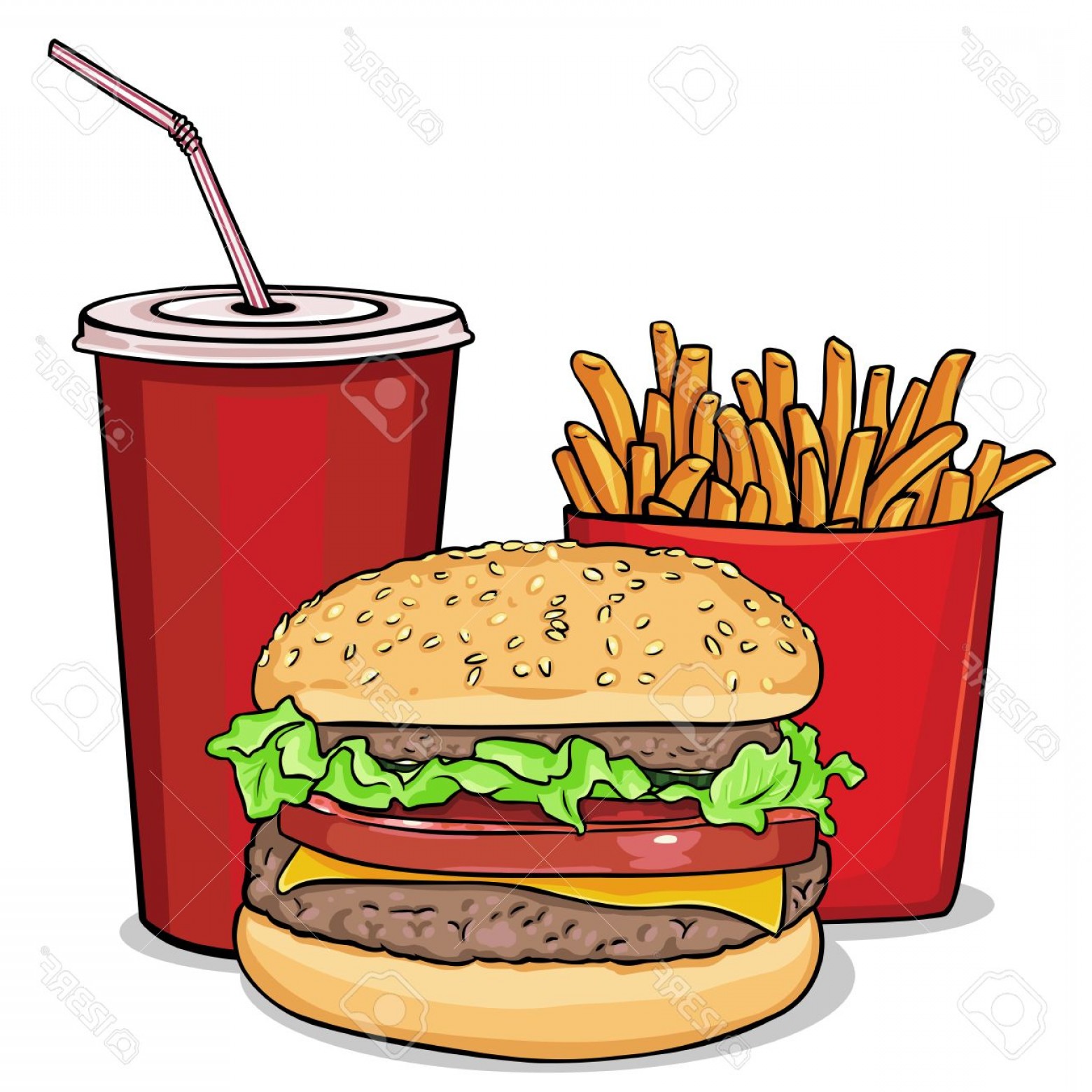 Hamburger Silhouette at GetDrawings | Free download