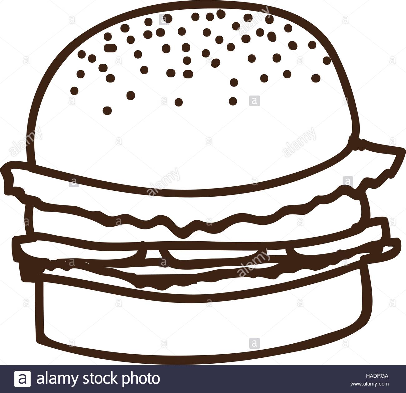 1300x1259 Silhouette Of Hamburger Food Icon Vector Illustration Stock Vector
