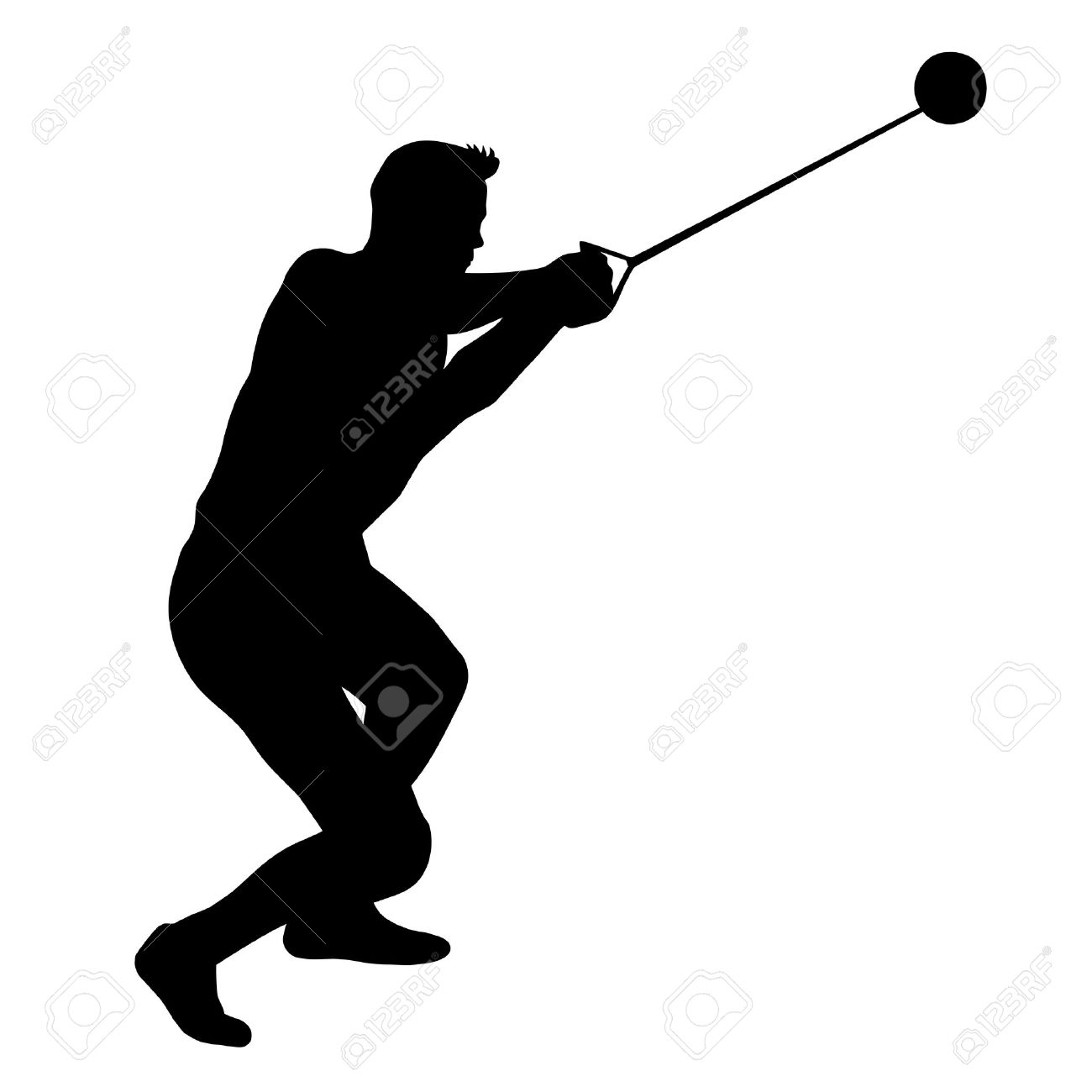 1300x1300 Hammer Throwing Clipart