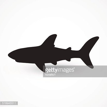 414x414 Shark Silhouette Premium Clipart