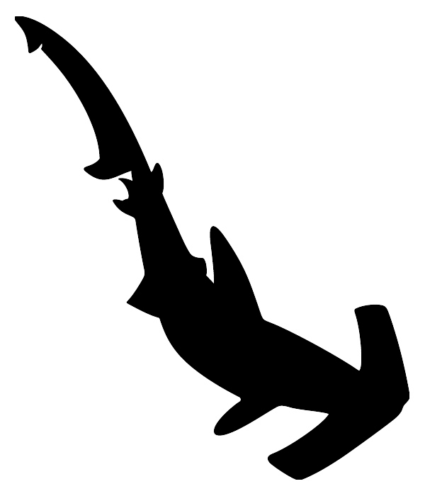 600x700 Hammerhead Shark Decal