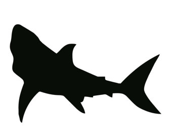 340x270 Shark Clipart Stencil