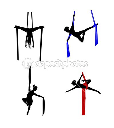 399x449 Aerialist Silhouette