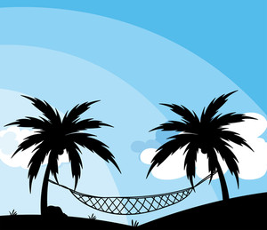 300x259 Hammock Royalty Free Illustrations