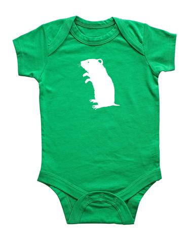 377x480 Hamster Silhouette Baby Bodysuit Rocket Bug