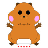 160x160 Hamster Silhouette It Is Icon Stock Image And Royalty Free