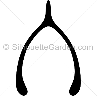 336x334 Wishbone Silhouette Clip Art. Download Free Versions Of The Image