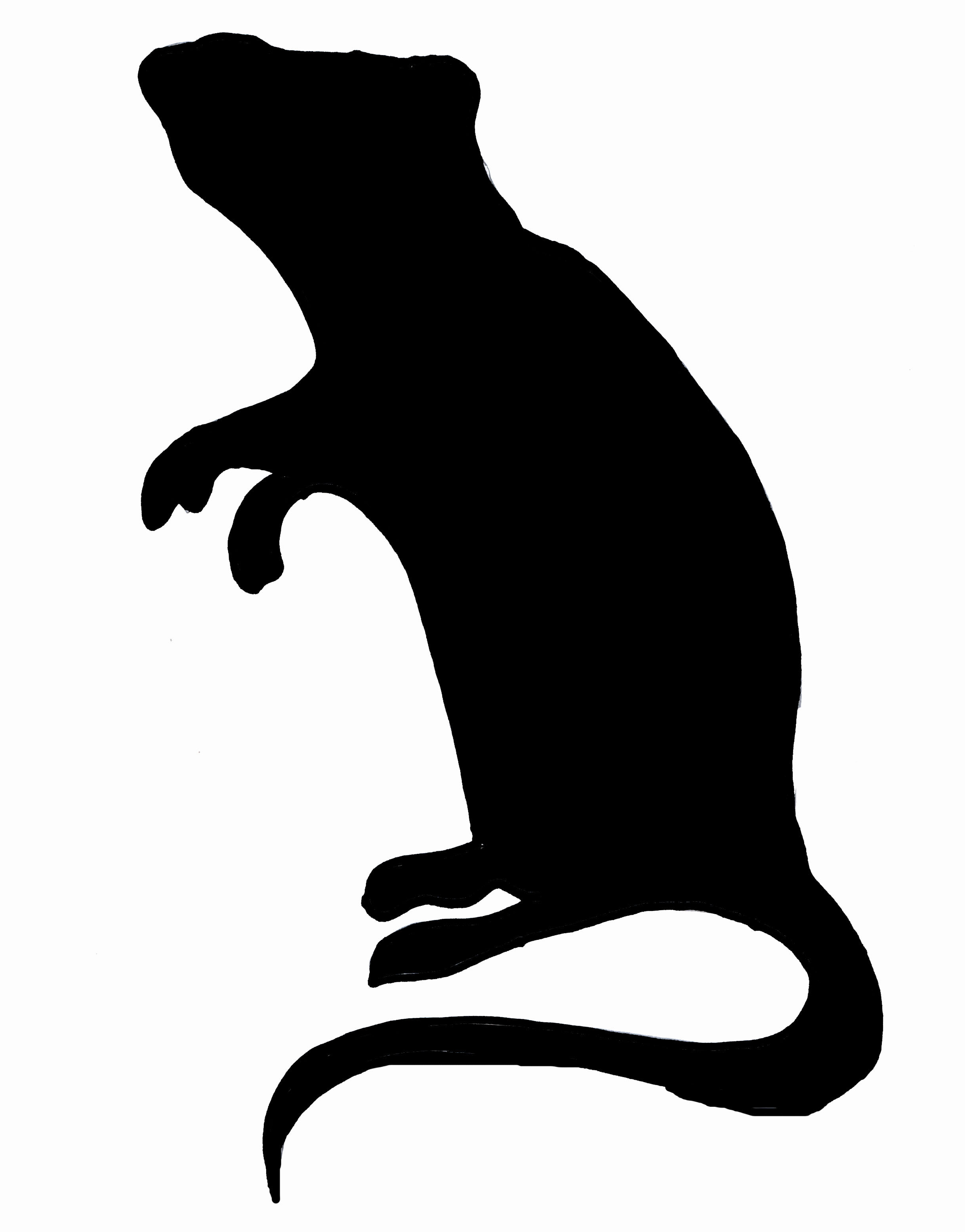 2436x3108 Free Rat Silhouette Clip Art