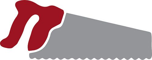 500x200 Free Svg Diy Hand Saw Tool Silhouette Cricut