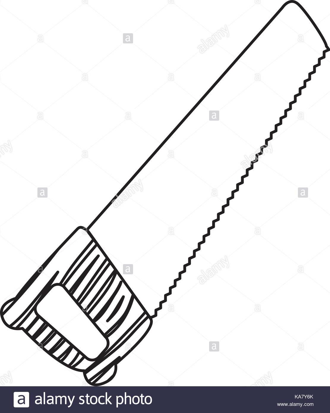 1111x1390 Hand Saw Stock Vector Images